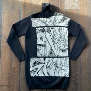 Alexander Mqueen Manga Motif Sweater dress